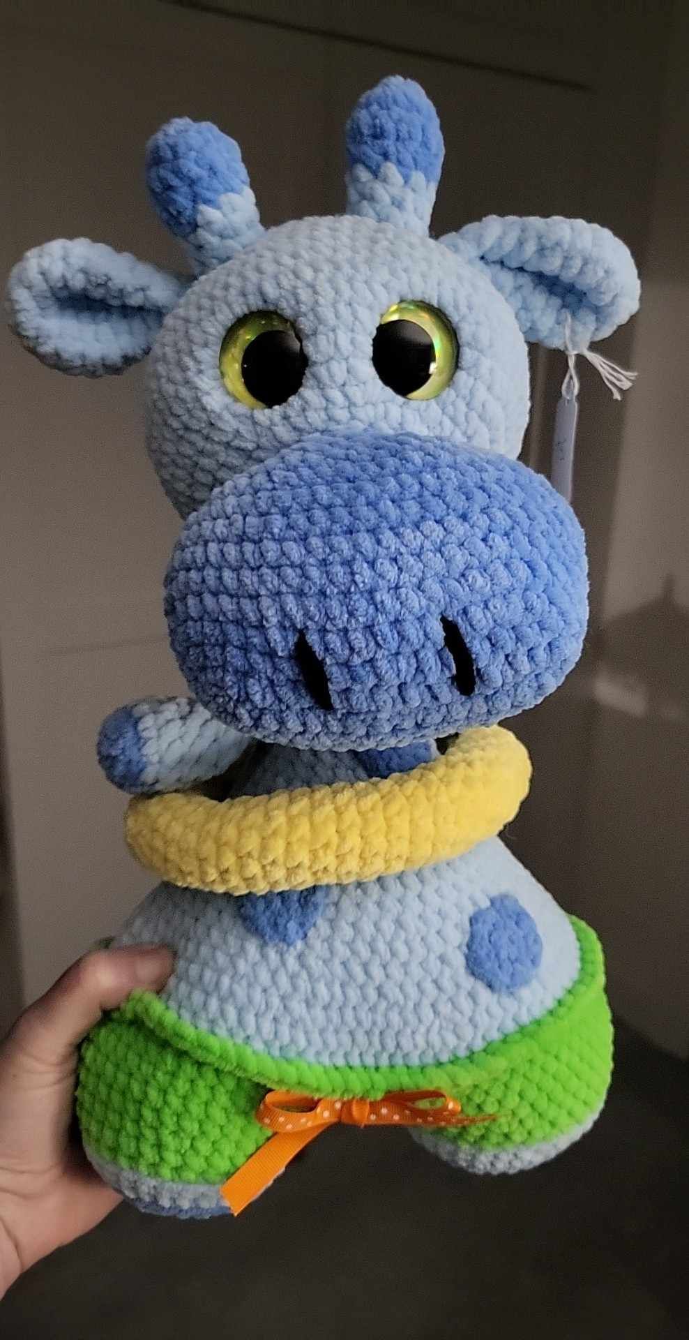 Giraffe with Pool Floatie