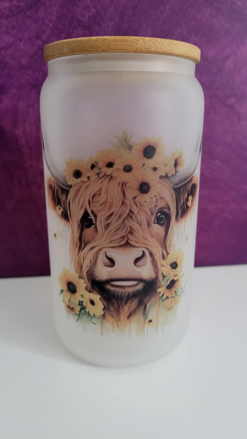 Customized Cow Glass - Sublimation