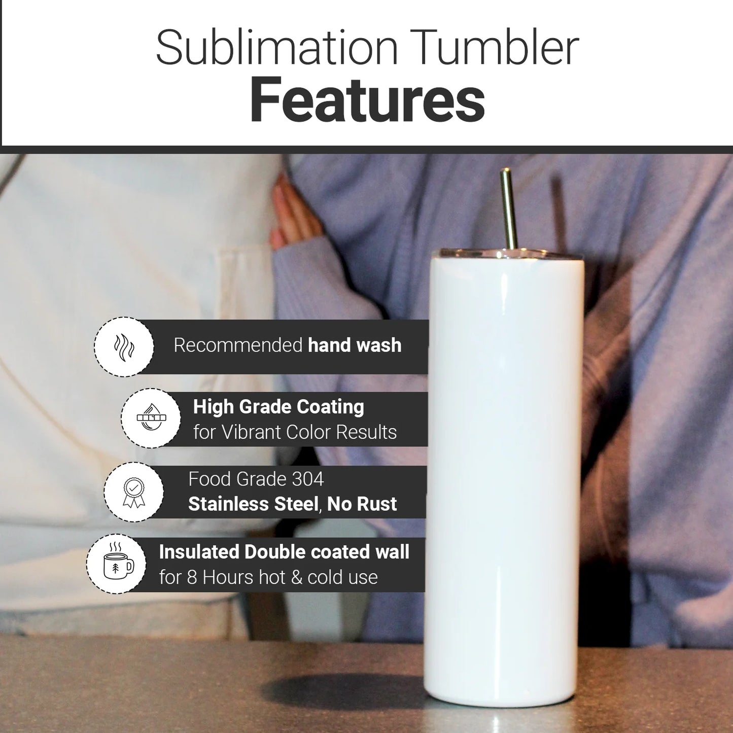 20oz Straight Skinny Tumbler